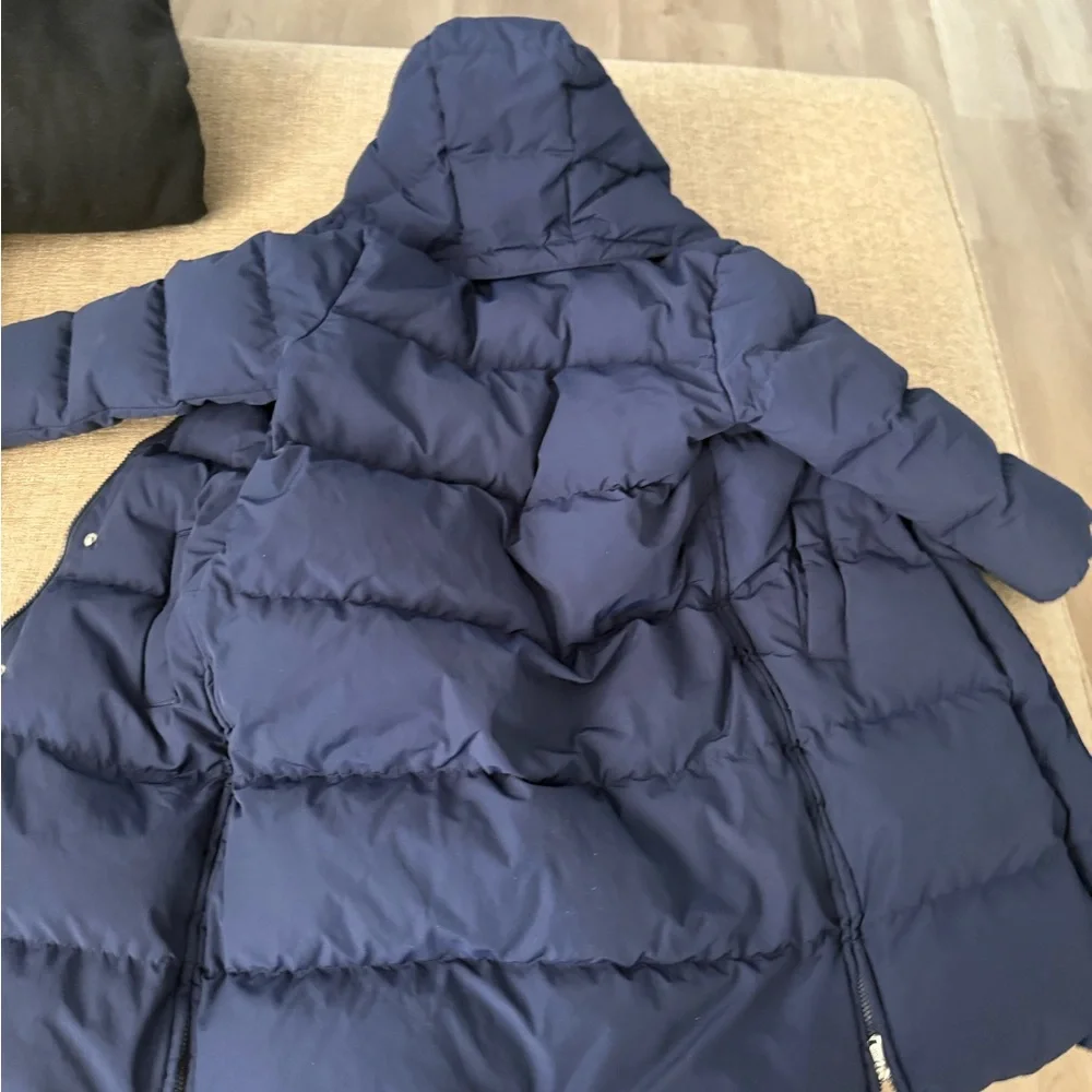Toddler Ralph Lauren POLO PUFFER jacket | Navy Blue | Size 5 | Excellent - Picture 4 of 5